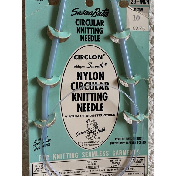 Susan Bates Circluar Knitting Needle 29 inch size 10 - New - Picture 2 of 11